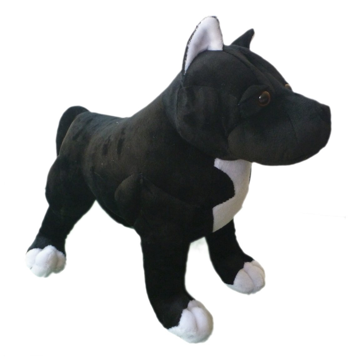 stuffed pitbull dog