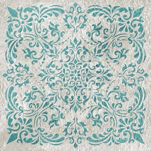 TODO-STENCIL Stencil Home Decor Damask 024 Reusable Wall Stencil External Measurements: 50 x 50 Internal Measurements: Design 47 x 47 cm