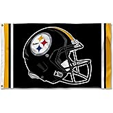 Pittsburgh Steelers New Helmet Grommet Pole Flag
