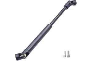 HOPLEX Stainless Steel Driveshaft with Black Coating Heavy-Duty Drive Shaft for TRX4 Axial SCX10 90046 AXI03007 Redcat Gen 8 RC 1/10 Crawler Car Upgrade Accessories(115-165MM)