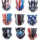 Sun Protection Face Mask Neck Gaiter - 9 Pack Breathable UV Protection Scarf for Men & Women, Hiking, Cycling, Fishing