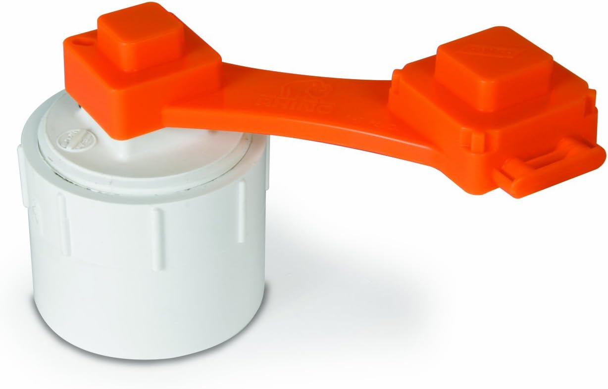 Camco RhinoFLEX 6-in-1 Sewer Cleanout Plug Wrench with Easy Grip Handle- Easily Loosen Any RV Dump Station Cap with Universal Design, 3" or 4" Male and Female Sewer Cleanout Plugs (39755): Automotive