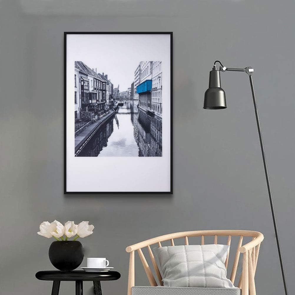 MOTINI Print Wall Art of Venice Canal Photograph 24" x 36" Framed HD Print Blue Painting Art Acrylic Wall Decor Wall Picture Modern Art for Office Living Room Bedroom Bathroom