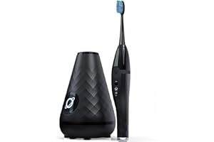 Tao Clean UV Sanitizing Sonic Toothbrush and Cleaning Station, Electric Toothbrush, Dual Speed Setting, Black