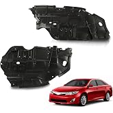 Front Engine Splash Shield Under Cover Fit 2012 2013 2014 Toyota Camry | Splash Shield Left &amp; Right Side 1Pair TO1228177 TO1228178 5144106150 5144206140