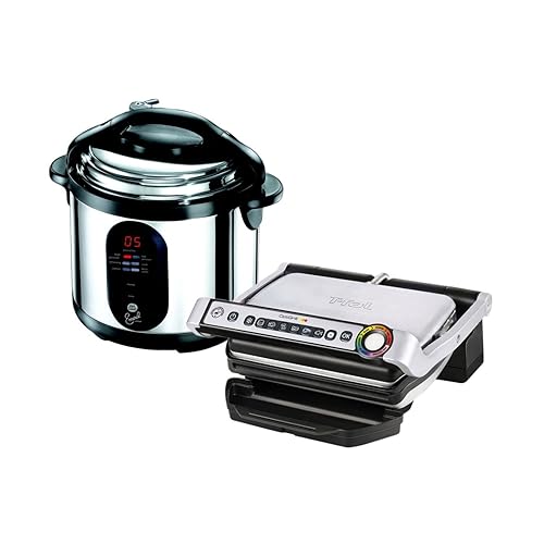 T-Fal OptiGrill w/ Bonus Emeril Pressure Cooker in Kuwait Whizz