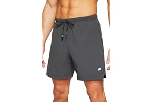 Fabletics Men's The One Short (Unlined), Training, Swimming, Lightweight, Quick-Dry, Zip Pocket, Stretch Woven