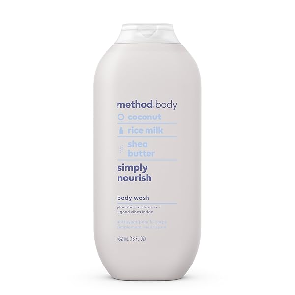 METHOD BODY WASH, SIMPLY NOURISH, PARABEN AND PHTHALATE FREE, BIODEGRADABLE FORMULA, 18 OZ (PACK OF 1)