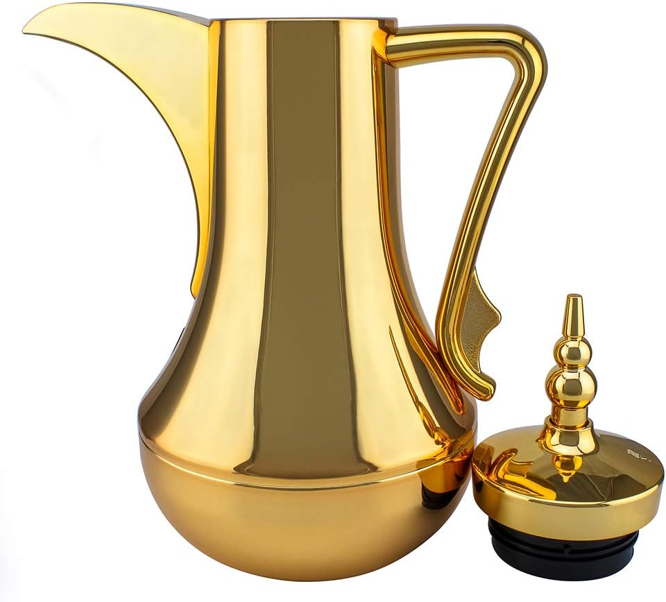 Mydot Sultan Dallah Coffee Flask, 1L - Gold XD-G