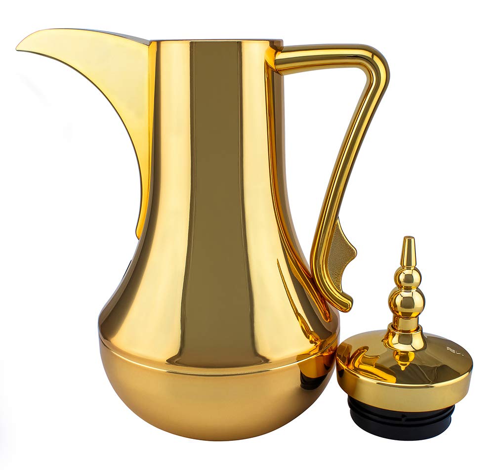 Mydot Sultan Dallah Coffee Flask, 1L - Gold XD-G