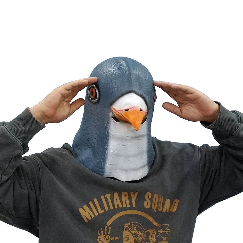 Pigeon Costume Bird Mask Animal Mask Pigeon Mask Head Mask Halloween Mask Party Costume Adult