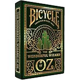 Bicycle Wizard of Oz Playing Cards, Oz Inspired Playing Card Deck, Emerald and Gold, 1 Deck