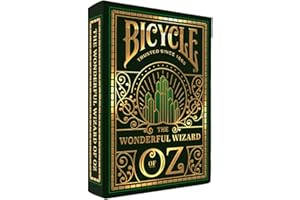 Bicycle Wizard of Oz Playing Cards, Oz Inspired Playing Card Deck, Emerald and Gold, 1 Deck