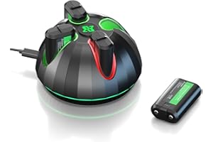 BINBOKPLAY Rechargeable Battery Pack for Xbox Controller,4x2600mAh Batteries with Charger,Rechargeable Batteries Charger Station Compatible with Xbox Series X|S/Xbox One/Xbox One S/X/Elite