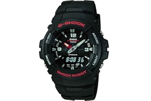 Casio G-Shock Quartz Watch with Resin Strap, Black (Model: G-100-1BVMCI)