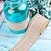 Whaline 473 Inches Burlap Ribbon Roll with White Lace Craft Ribbon Roll for DIY, Home Decor and Gift Wrap, 6 Rolls