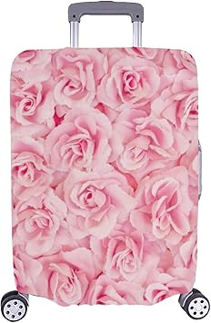 bright pink suitcase