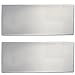 (Set/2) Easy Clean Stove & Counter Top Mat w/ Silver Non-skid Metal Surface