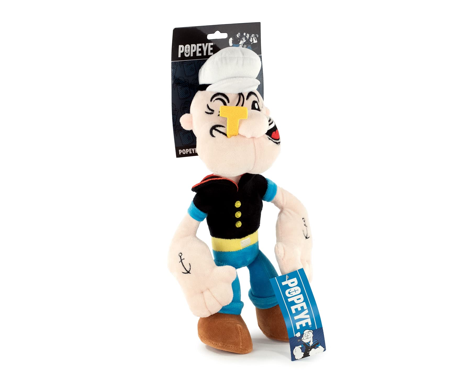 Popeye, The Sailor - Main characters plush toys - Super Soft Quality (32cm, Popeye Blister)