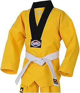 Amazon.com : Mudoin Korea Taekwondo Yellow Color Uniform for Kids MMA