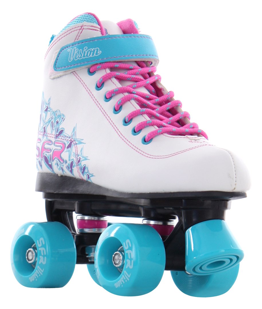 SFR Vision II Roller Quad Skate White/Blue UK6/EU39.5
