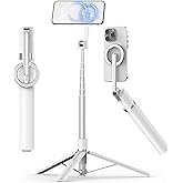 TONEOF 68" Magnetic Selfie Stick Tripod with Aluminum Strong Magnetic Holder for Magsafe, 360° Rotatable Travel Phone Tripod 