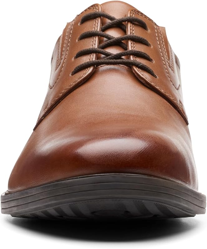 Herren Whiddon Plain Oxford-Schuh, Dunkelbraunes Leder, 42 EU