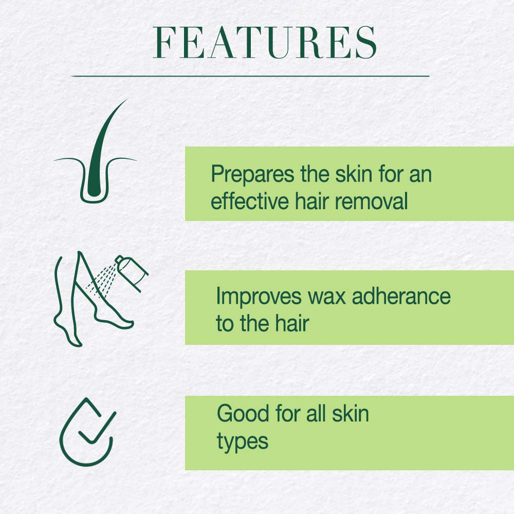 Clean + Easy Pre Wax Cleanser – Removes Oil, Dirt & Makeup for Smoother Waxing, Pre Treatment Wax Remover for Effective Hair Removal, Pre Wax Care, 16 oz