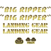 SE Bikes Big Ripper Decal Set null GOLD | SE Bikes Big Ripper Gold Decal Set - Genuine Vinyl Stickers