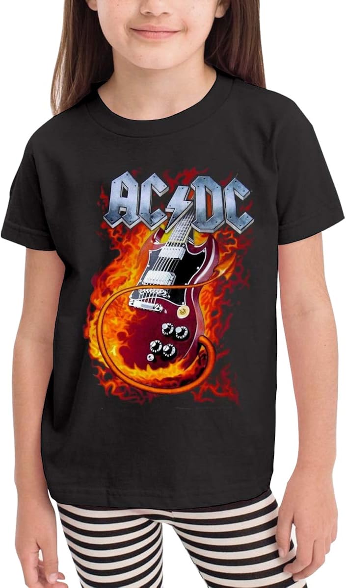 ACDC Cotton Girls Boys T Shirt Kids Stylish T Shirts Black Amazon.ca