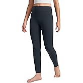 CRZ YOGA Girls Butterlift No Front Seam Full Length Yoga Leggings - Athletic Sports Casual Pants Tights Kids Teen