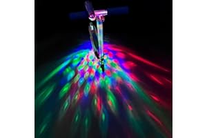 Eliteemo LED Disco Scooter Light, Scooter Light Accessories, RGB-Color&Dynamic Patterns, Compitable with Scooter Handlebar, Flexible Angle, Super Bright to Ride at Night Outdoors, Good Gift for Kids
