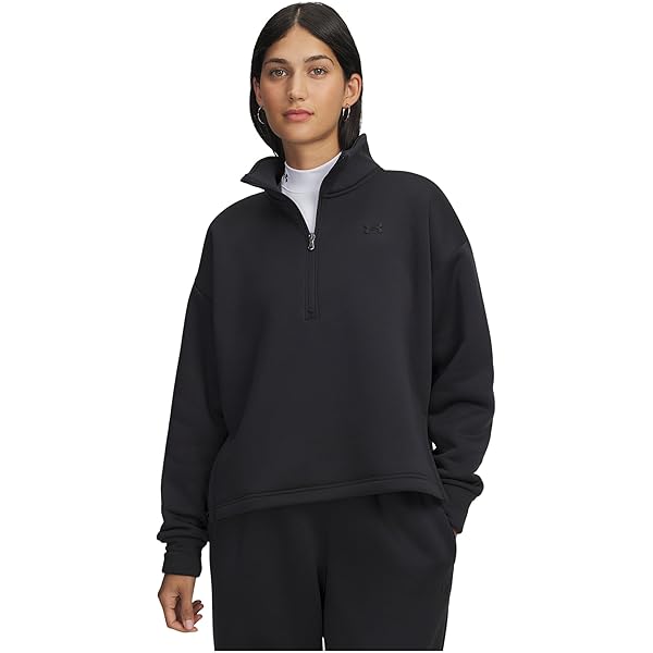Under Armour Womens UA Icon Fleece Oversized Half Zip Sweatshirt