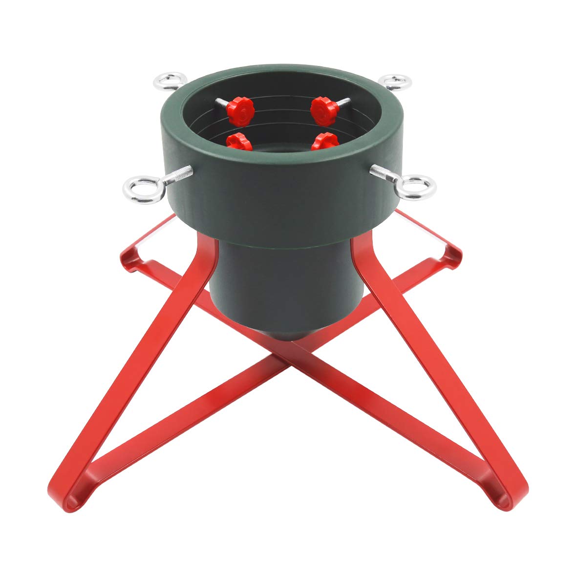 The Christmas Workshop 76620 Christmas Tree Stand/Medium Sized/Fits Trees Up To 1.7M Tall & 8.5CM Diameter/Holds 0.9L of Water / 39.5cm x 39.5cm x 19cm
