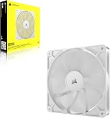 Corsair RS140 140mm PWM Fan Daisy-Chain Low-Noise Magnetic Dome Bearing White view 5