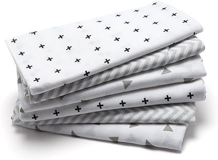 Lange Bebe En Mousseline De Coton Organique Lot De 6 70 X 70 Cm Qualite Superieure Double Tissage Bordure Renforcee Materiau Souple Belles Impressions Amazon Fr Bebes Puericulture