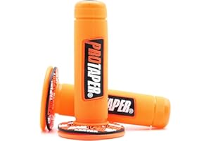 ROMLCBIZ 7/8" Motorcycle Hand Grips Handle Bar for Dirt Bike/Pit Bike Used Rubber Bar End Thruster Grip Handlebar Grips Throttle for Motorcycle Racing