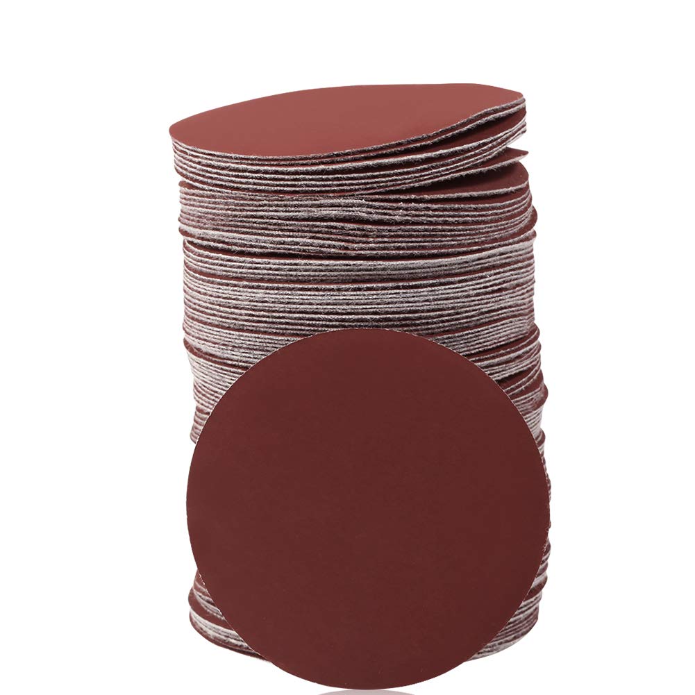 SPEEDWOX 100pcs Sanding Discs 3 inch Sandpaper 1500 Grit Hook and Loop Sanding Discs for Drill Grinder Rotary Tools No Hole