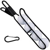 BUMOVE Golf Ball Holder, Portable Golf Club Bag Accessories | Holds 4 Golfs Balls, Easy Attachment to Bag or Cart