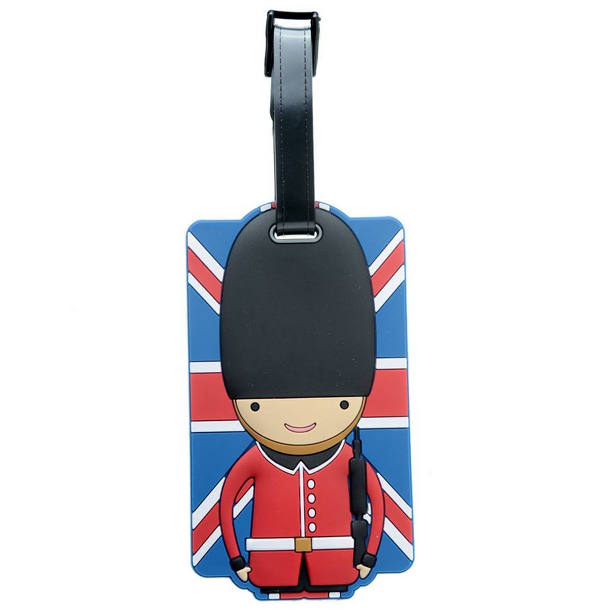 Puckator PVC Luggage Tag - UK Flag & Royal Guard