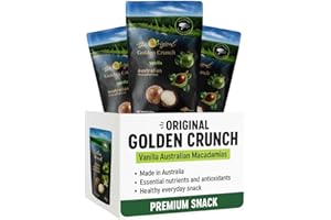 VEEFOOD Happy Nut Vanilla Macadamias 225g – Premium Australian Macadamia Nuts with Natural Vanilla Flavor | Crunchy, Creamy & Heart-Healthy Snack (3 pack)