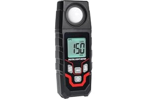 Light Meter Illuminance LuxMeter Handheld Photometer LUX/FC Switchable Units 0.1 to 200,000 LUX and 0.01 to 20,000 FC with LC