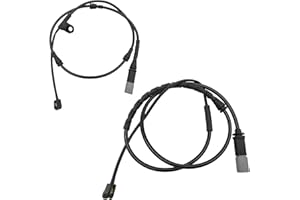 PXASU 34356792567 + 34356854168 Brake Pad Sensor Front & Rear Compatible for BMW E70 E71 X5 X6 2011 2012 2013 2014 2015 2016 Wheel Brake Wear Padds Replacement