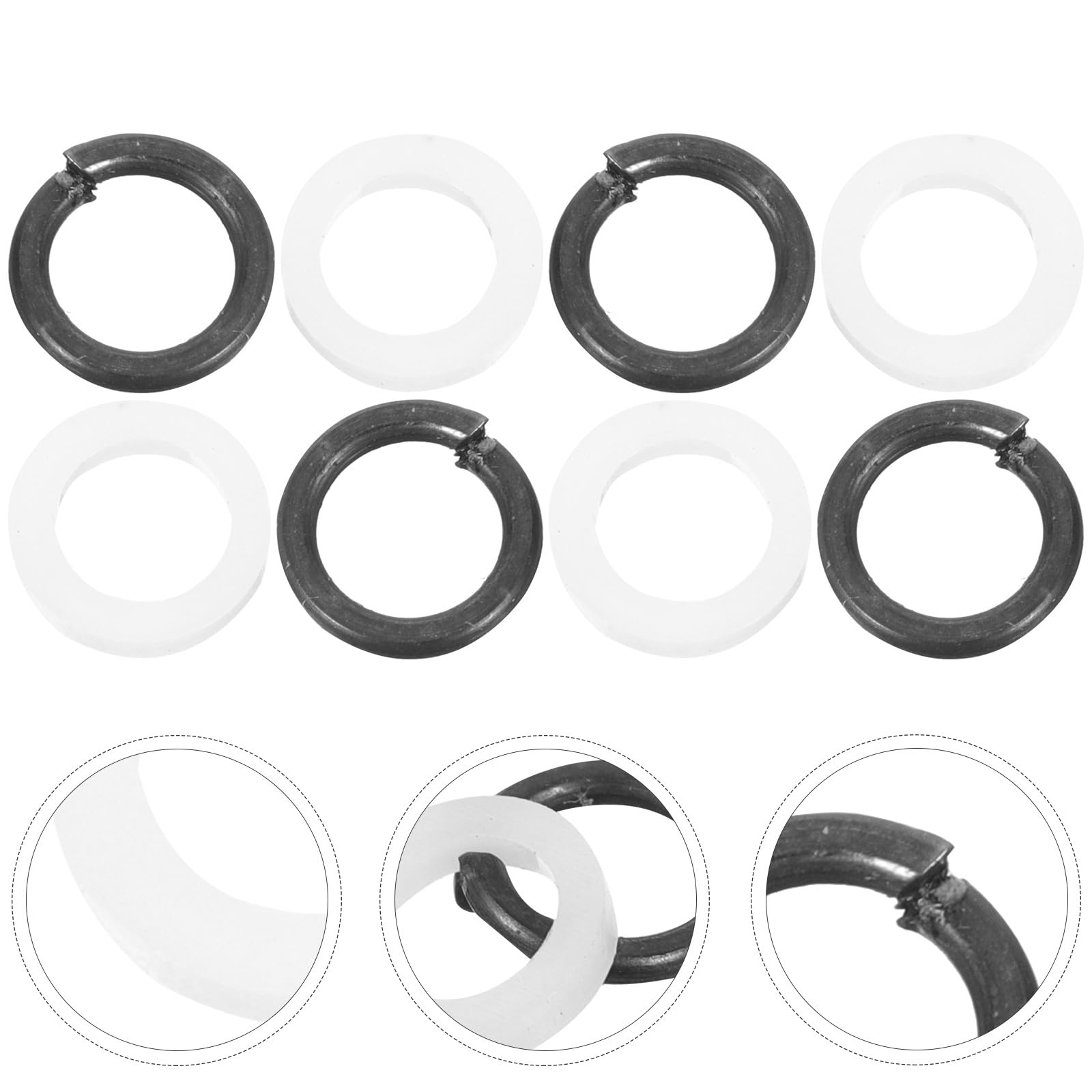 GOOHOCHY 24Pcs Guitar Tuner Washers and Spacers Double Layer Plastic Gaskets for Acoustic and Electric Guitar Tuning Peg Replacement Easy Installation Durable
