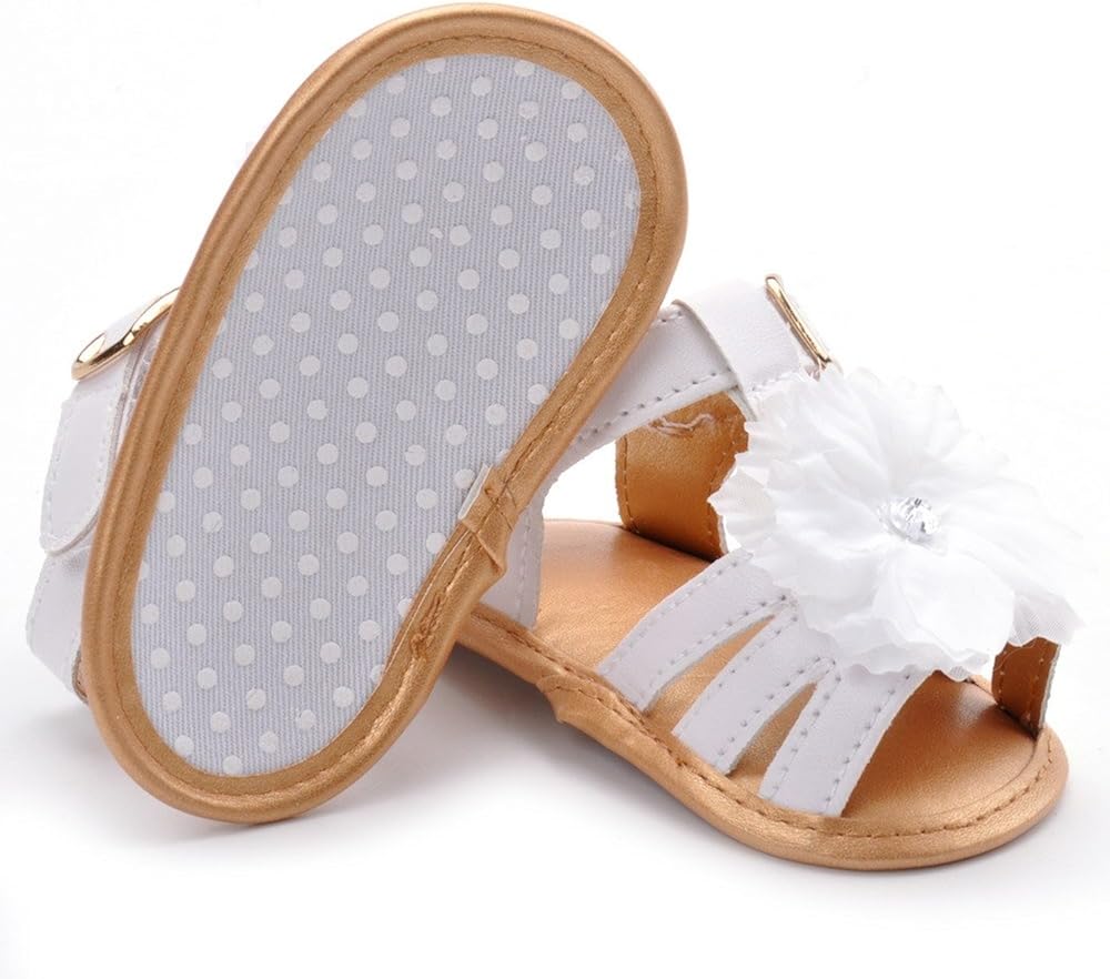 Baby Girls' Summer Flower Shoes Infant Sandals First Walkers: Shoes