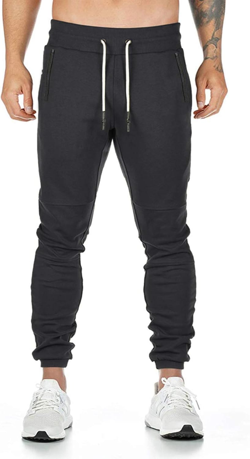 Ehpow Men's Jogging Bottoms Cargo Chino Fitness Slim Fit Trousers Joggers Streetwear Sports