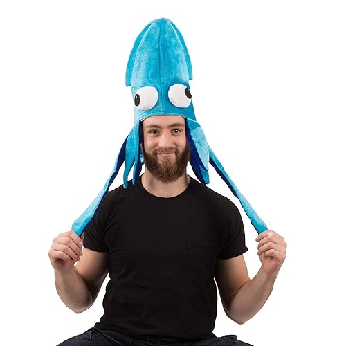 Amazon Crazy Party Hats Funny Party Hats Blue Squid Hat Mix Large