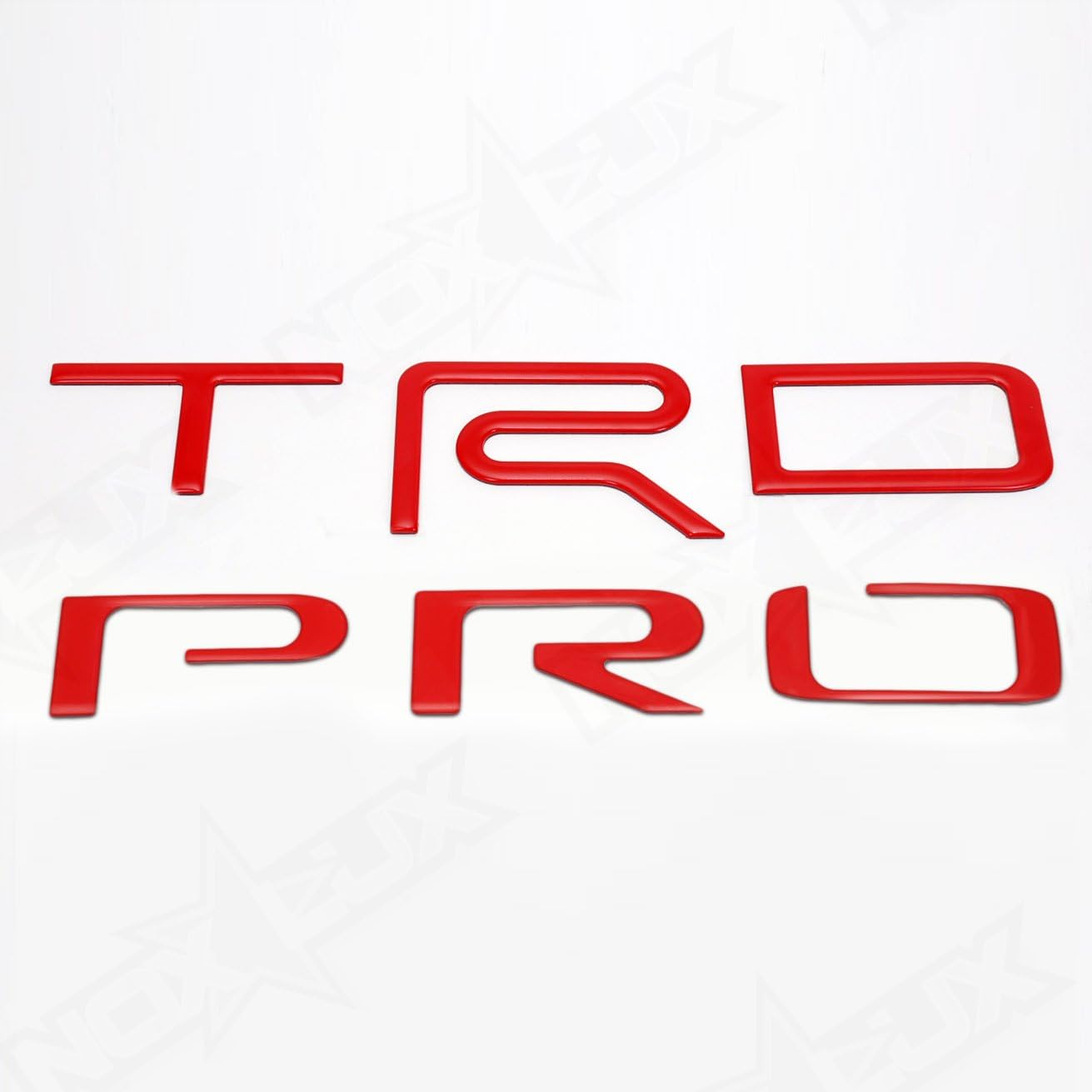 Nox Lux 2015-2017 Tundra TRD Pro Matte Red Logo Bed Inserts - Single Kit