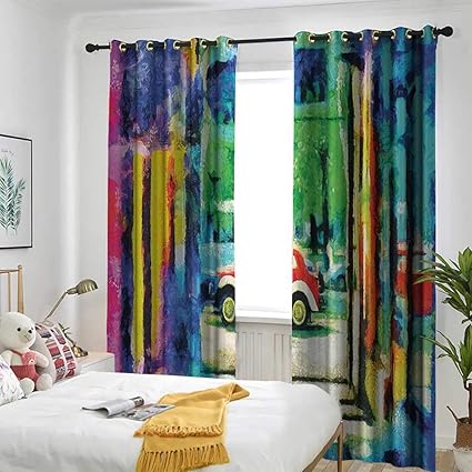 Amazon Com Lakehouse Decor Collection Grommet Curtain Oil