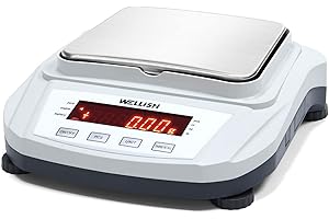 WELLiSH Lab Scale 2000g x 0.01g High Precision Digital Scale Analytical Balance Electronic Scale for Kitchen Lab Weighing